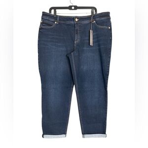 Chico's Blue Straight Leg Jeans Classic Denim